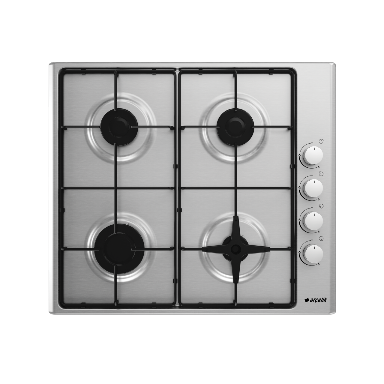 Arçelik Sto 812 E 4 Gözü Gazlı / Inox/ Gaz Emn.