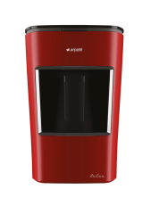 Arçelik Kırmızı Cam Çaycı ve Türk Kahve Makinesi Seti